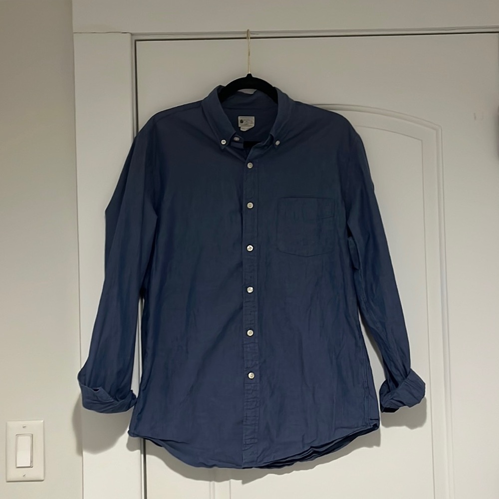 J Crew Sun-washed Oxford Shirt Medium